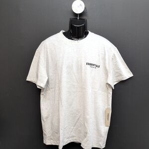 Essentials Short Sleeve Men's T Shirt Large Light Oatme